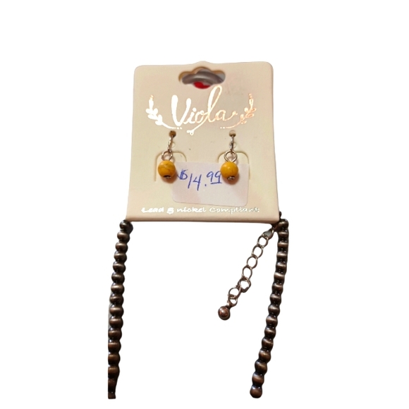 VIOLA NECKLACE & EARRINGS - Picture 3 of 3